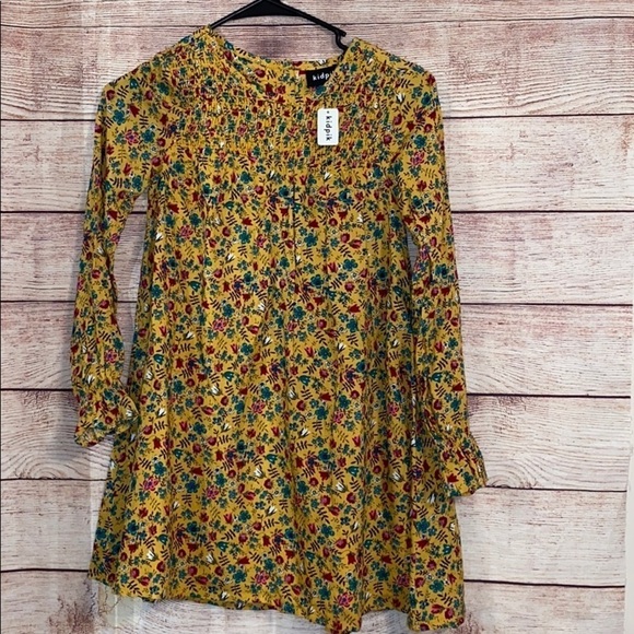KIDPIK Fall floral dress size Medium 10 - Picture 2 of 5